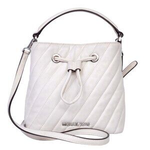 Michael Kors Suri Small Bucket XBody Quilted Vegan Faux Leather